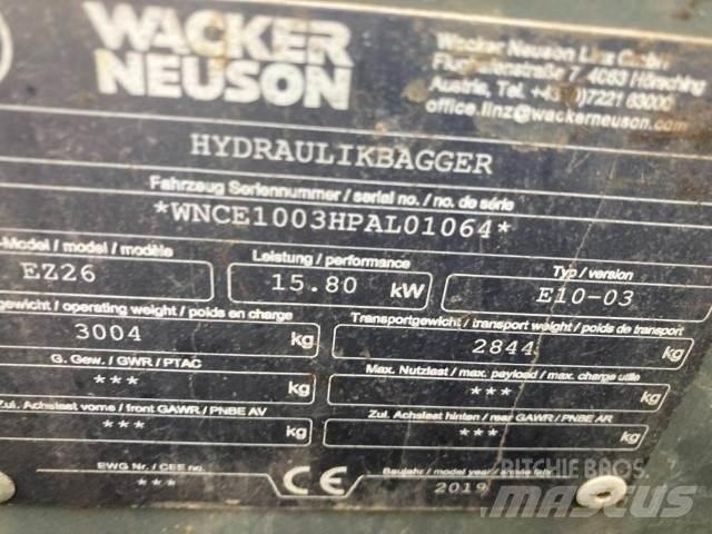 Wacker EZ26 Mini Excavators <7t (Mini Diggers)
