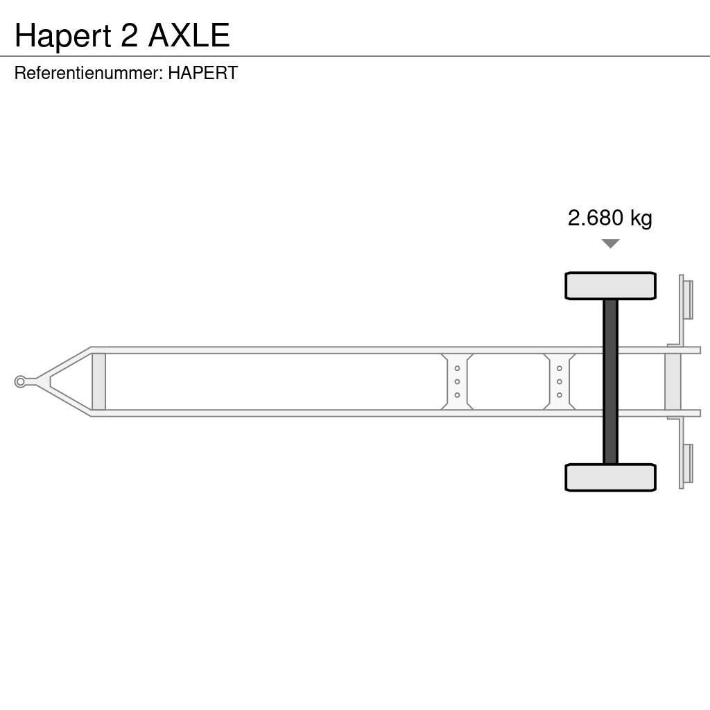 Hapert 2 AXLE Curtain Side Trailers