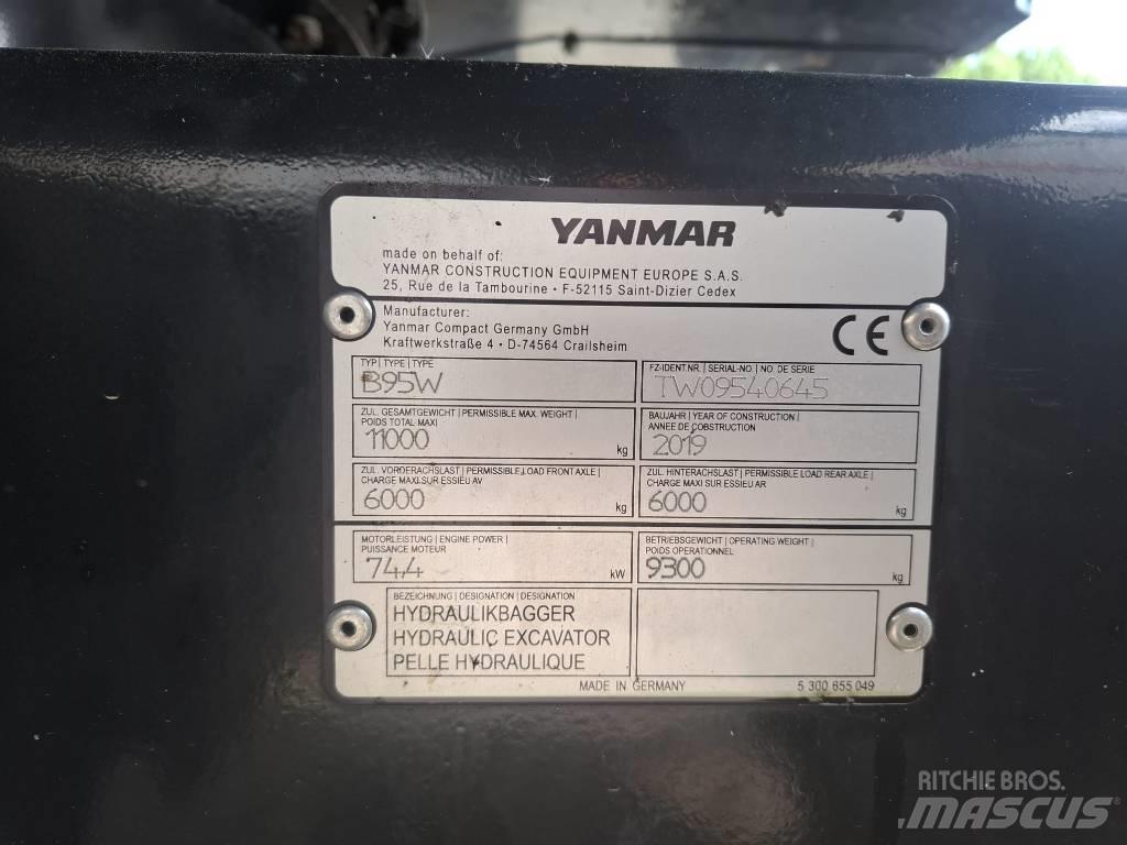 Yanmar B 95 W Wheeled Excavators