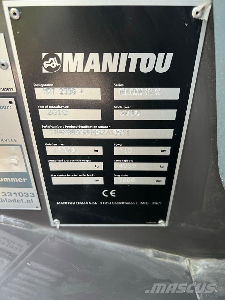 Manitou Mrt 2550 Telescopic Handlers