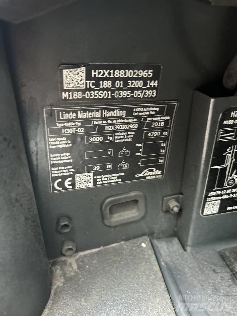 Linde H30T-02 LPG trucks