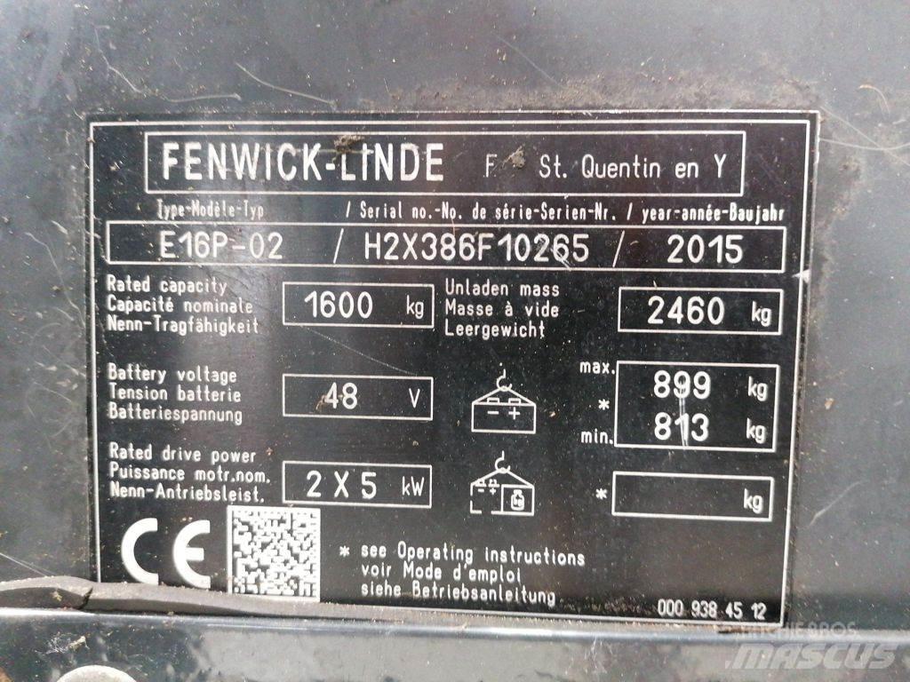 Linde E16P-02 Electric Forklifts
