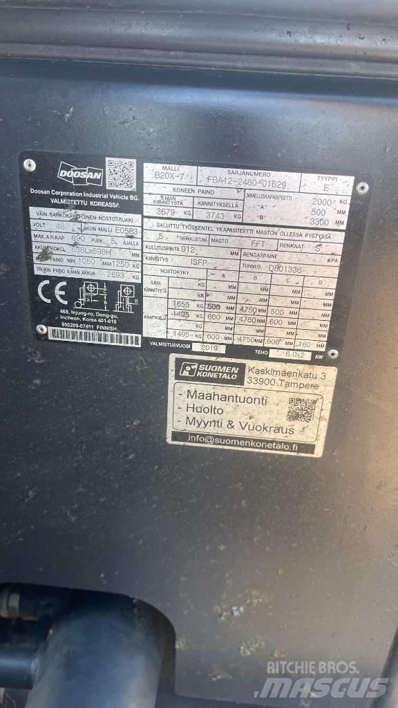 Doosan B20X-7 Electric Forklifts