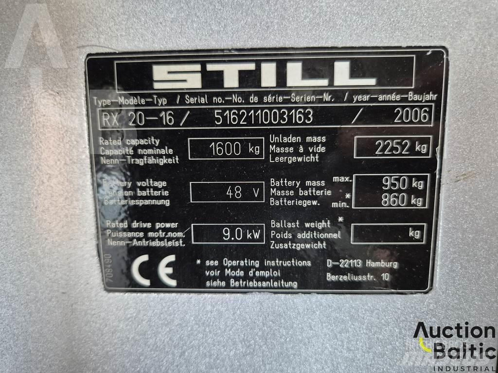 Still RX20-16 Electric Forklifts