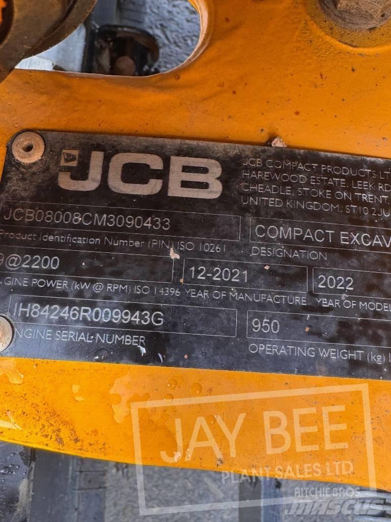 JCB 8008 Mini Excavators <7t (Mini Diggers)