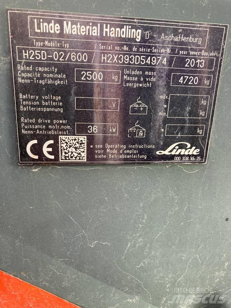 Linde H25D/600/393 Diesel Forklifts
