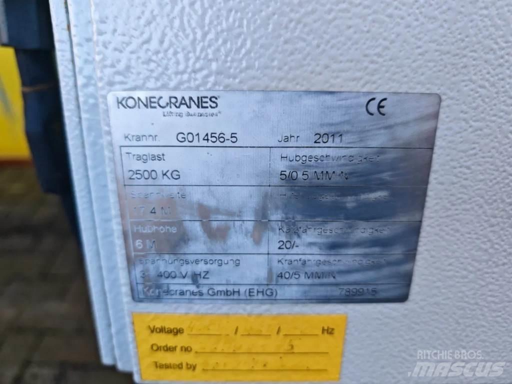 Konecranes 2.5 Ton Used Overhead and Gantry Cranes