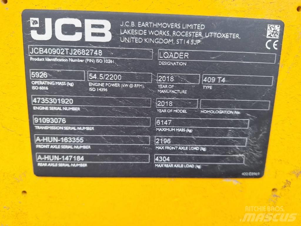 JCB 409 NE T4 Wheel Loaders