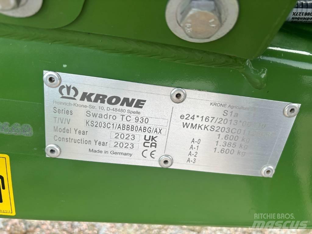 Krone Swadro TC 930 Swathers \ Windrowers