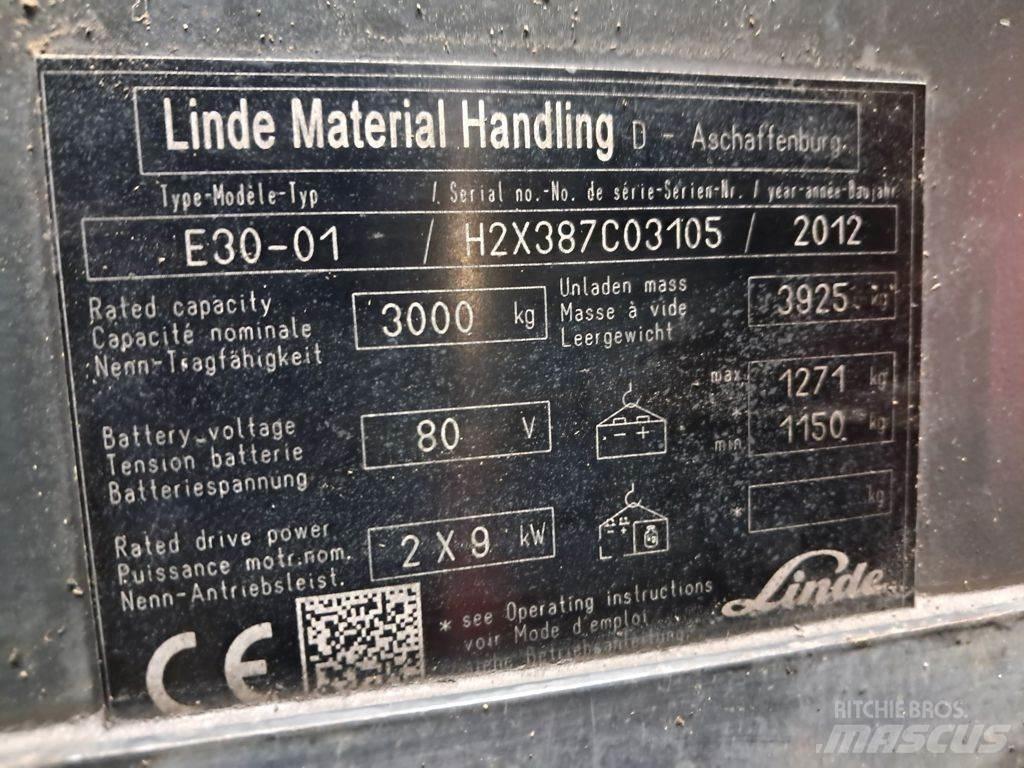 Linde E30-01 Electric Forklifts