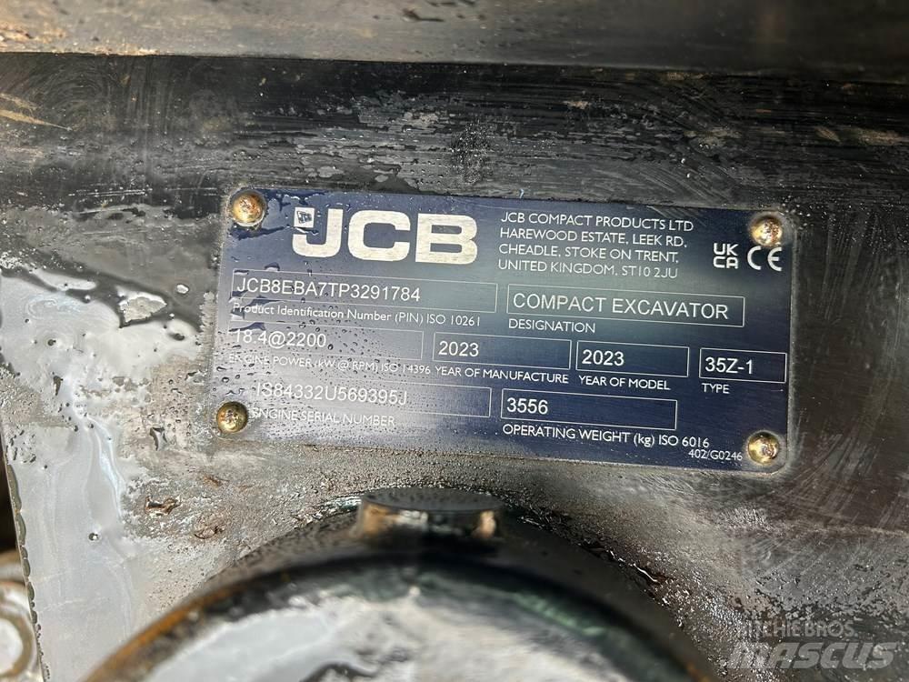 JCB 35Z-1 Mini Excavators <7t (Mini Diggers)