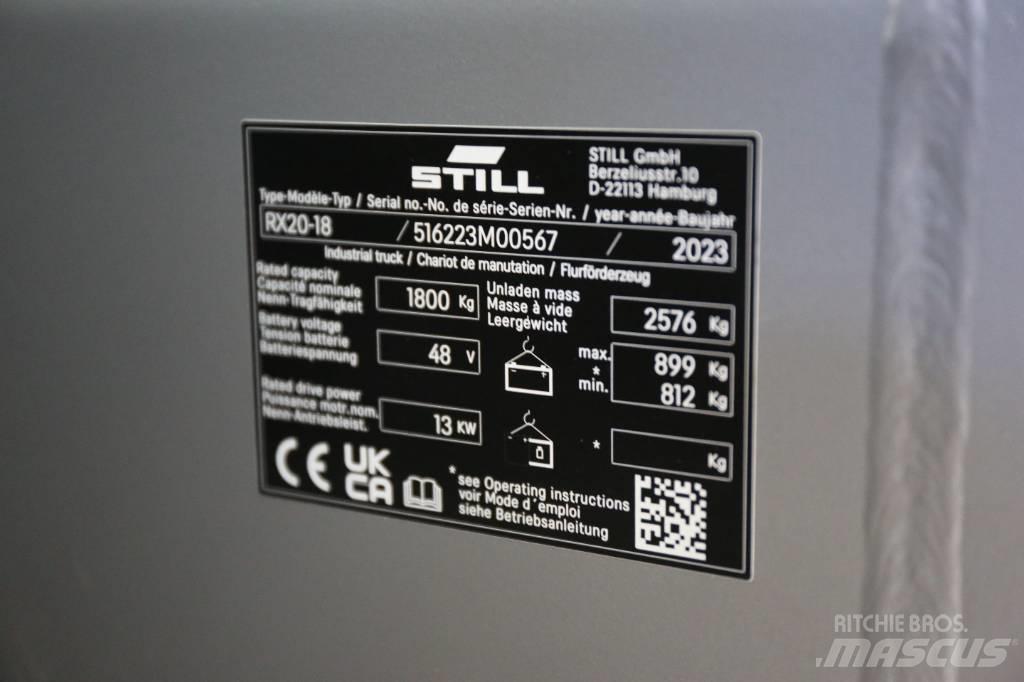 Still RX20-18 Electric Forklifts