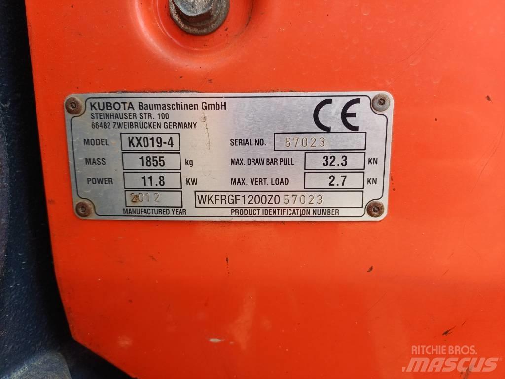 Kubota KX 019-4 Mini Excavators <7t (Mini Diggers)