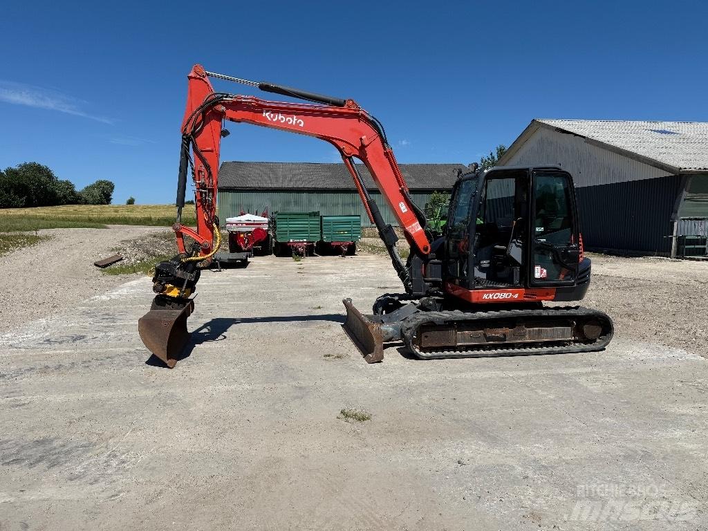 Kubota KX080-4 Mini excavators  7t - 12t