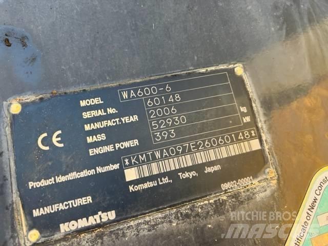 Komatsu WA 600-6 Wheel Loaders