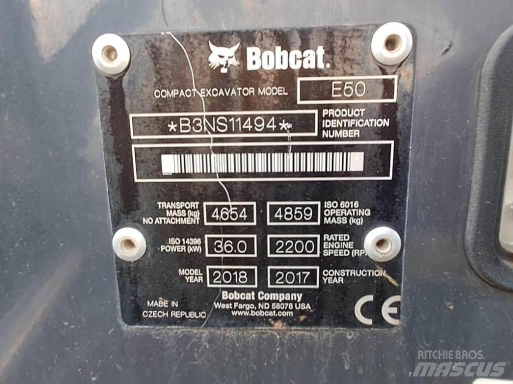 Bobcat E50 Mini Excavators <7t (Mini Diggers)