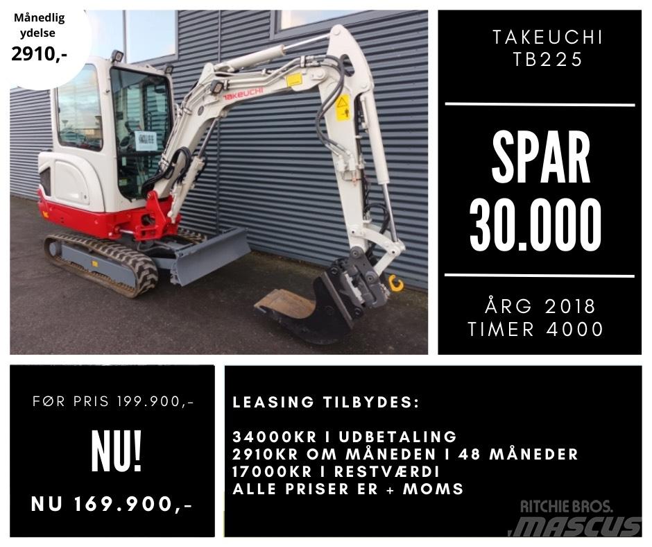 Takeuchi tb225 Mini Excavators <7t (Mini Diggers)