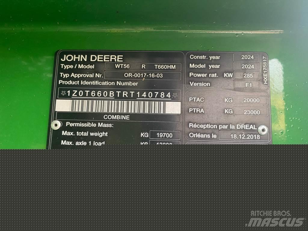 John Deere T 660 I Combine Harvesters