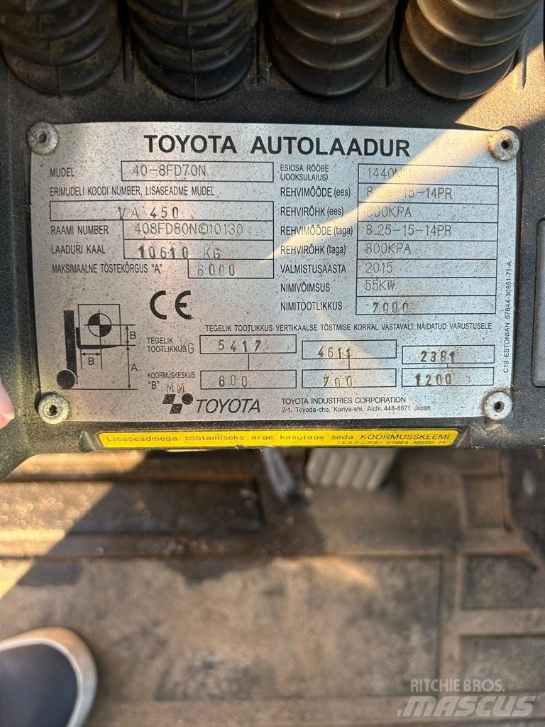Toyota 40-8 FD 70 N Diesel Forklifts