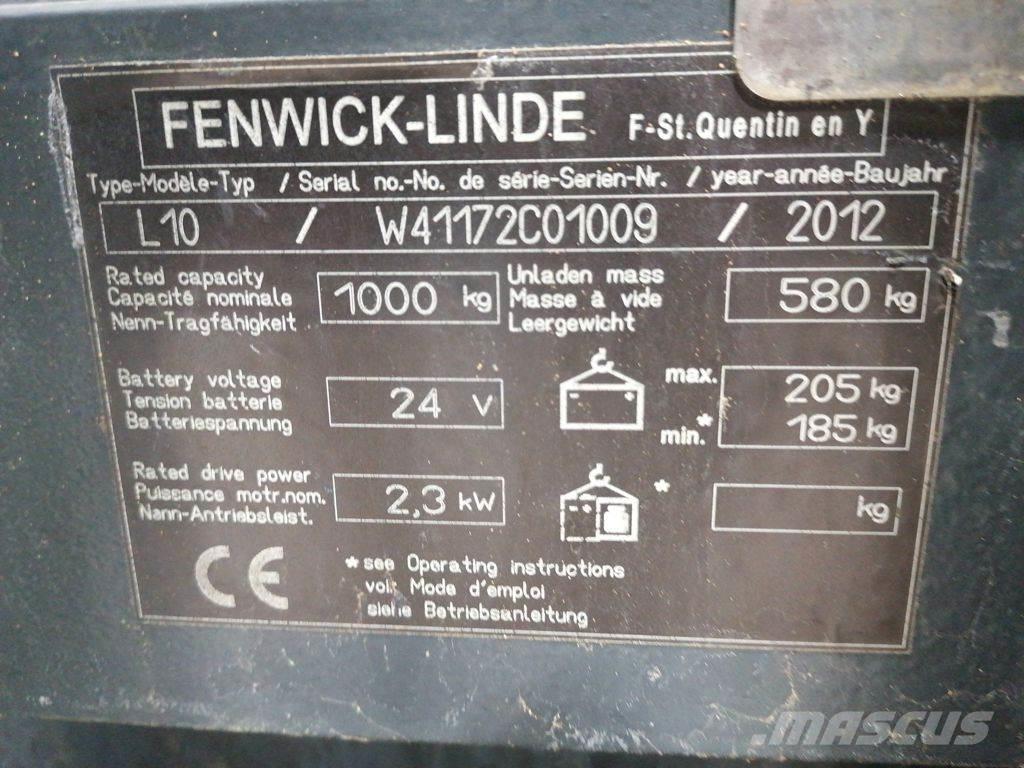 Linde L10 Pedestrian stacker
