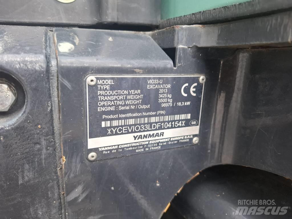 Yanmar Vio 33 U Mini Excavators <7t (Mini Diggers)