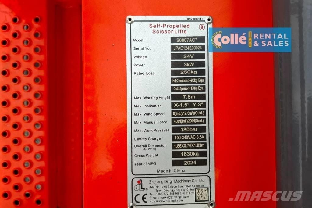 Dingli S0807AC+ | 2025 Scissor Lifts