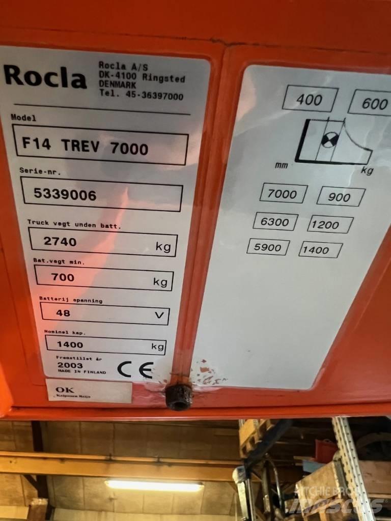Rocla F 14 Trev 7000 Reach trucks