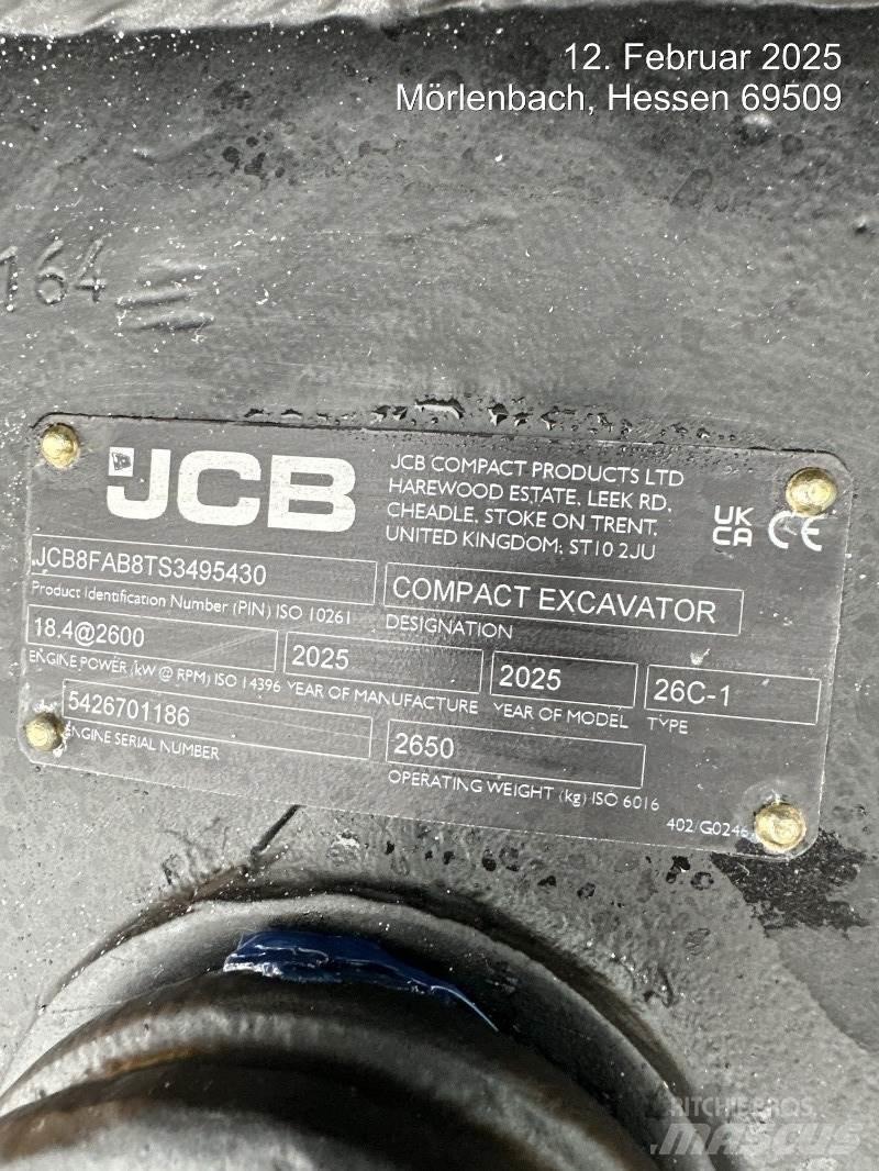 JCB 26C-1 Mini Excavators <7t (Mini Diggers)