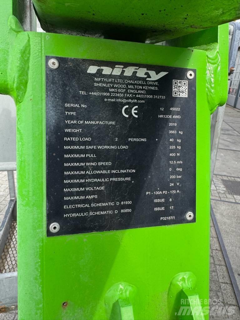 Niftylift HR 12 D E Articulated boom lifts