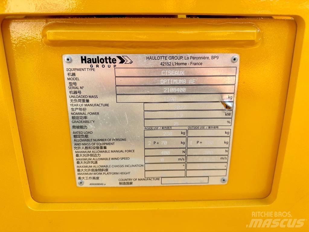 Haulotte OPTIMUM 8 Scissor Lifts
