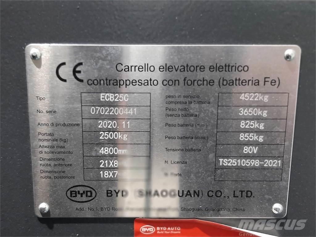 BYD ECB25C Electric Forklifts