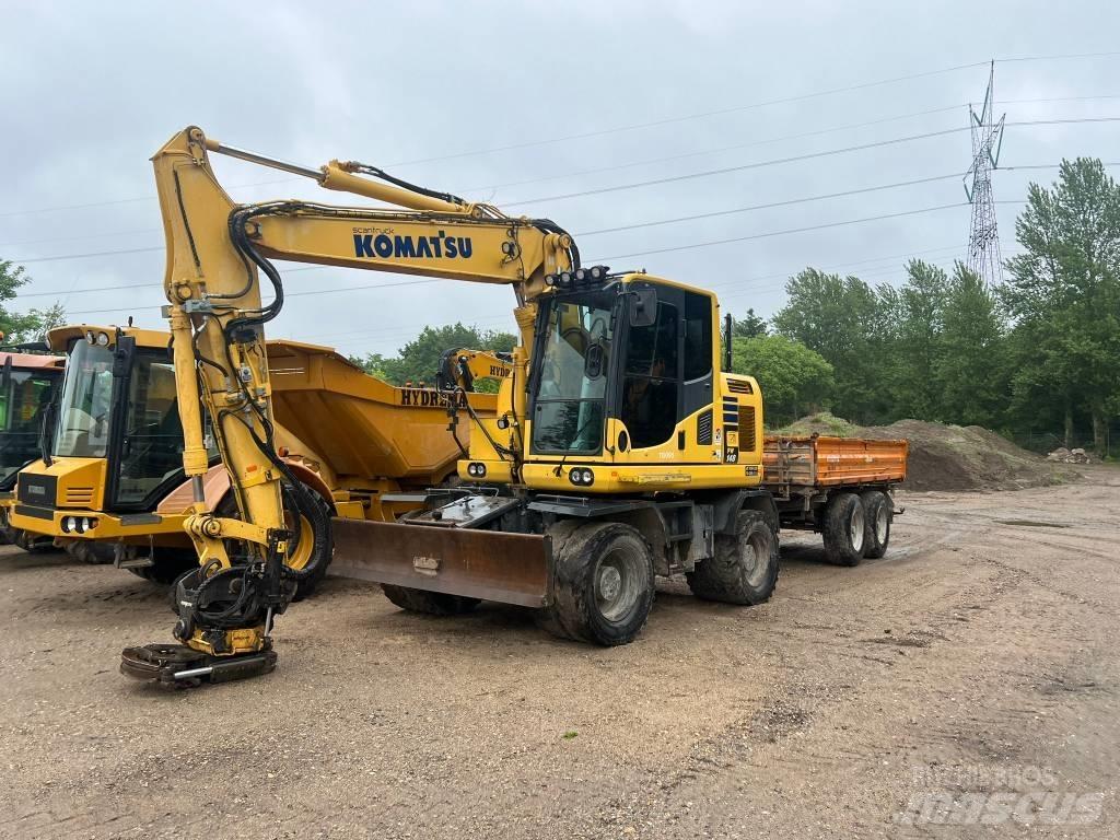 Komatsu PW 148 Wheeled Excavators
