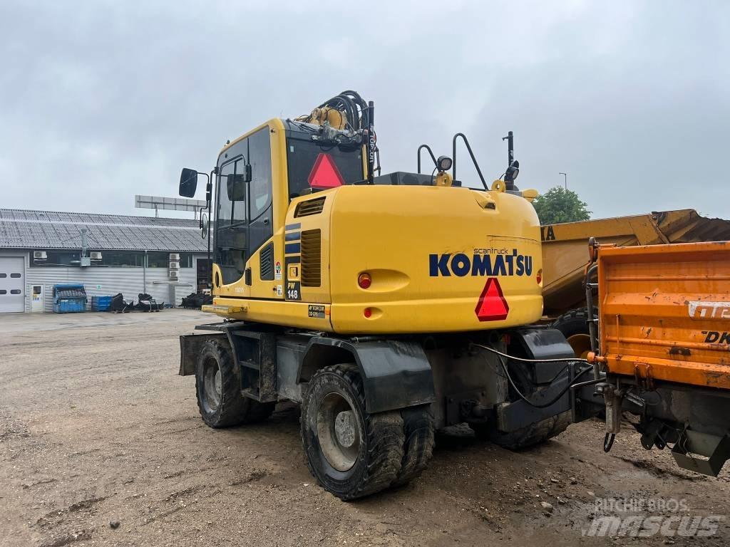 Komatsu PW 148 Wheeled Excavators