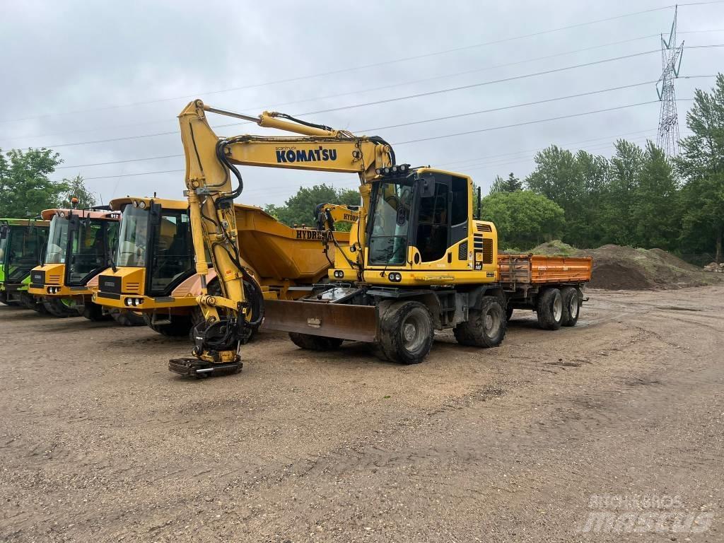 Komatsu PW 148 Wheeled Excavators