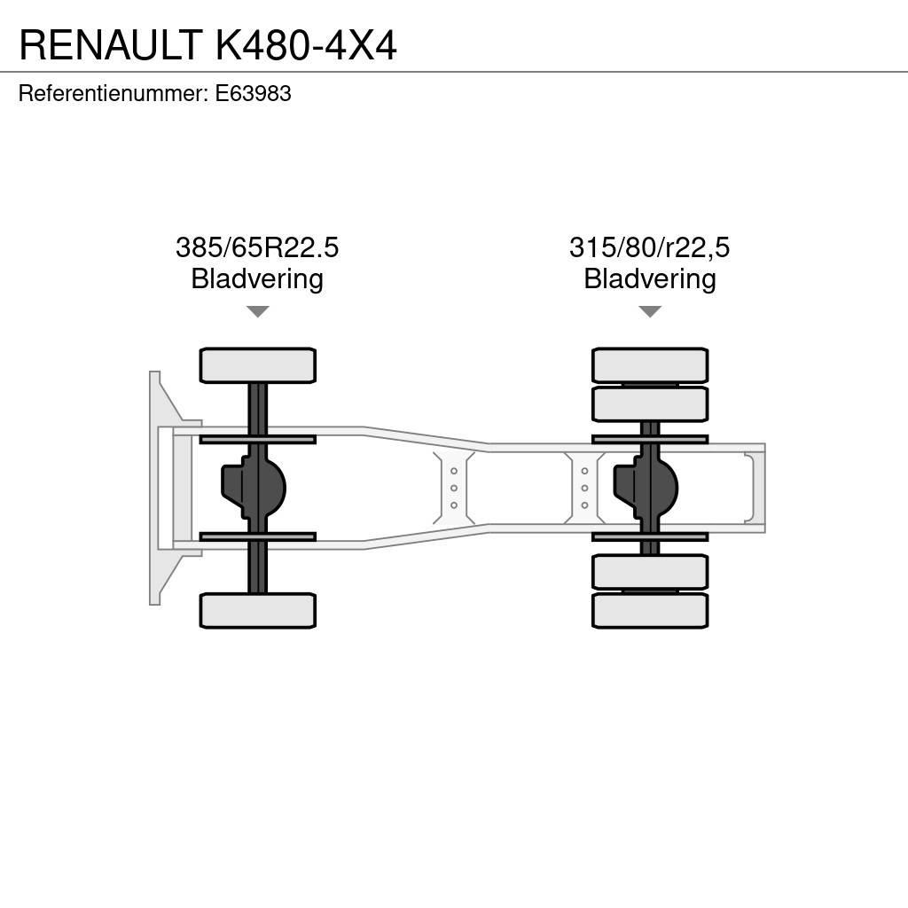 Renault K480-4X4 Conventional Trucks / Tractor Trucks