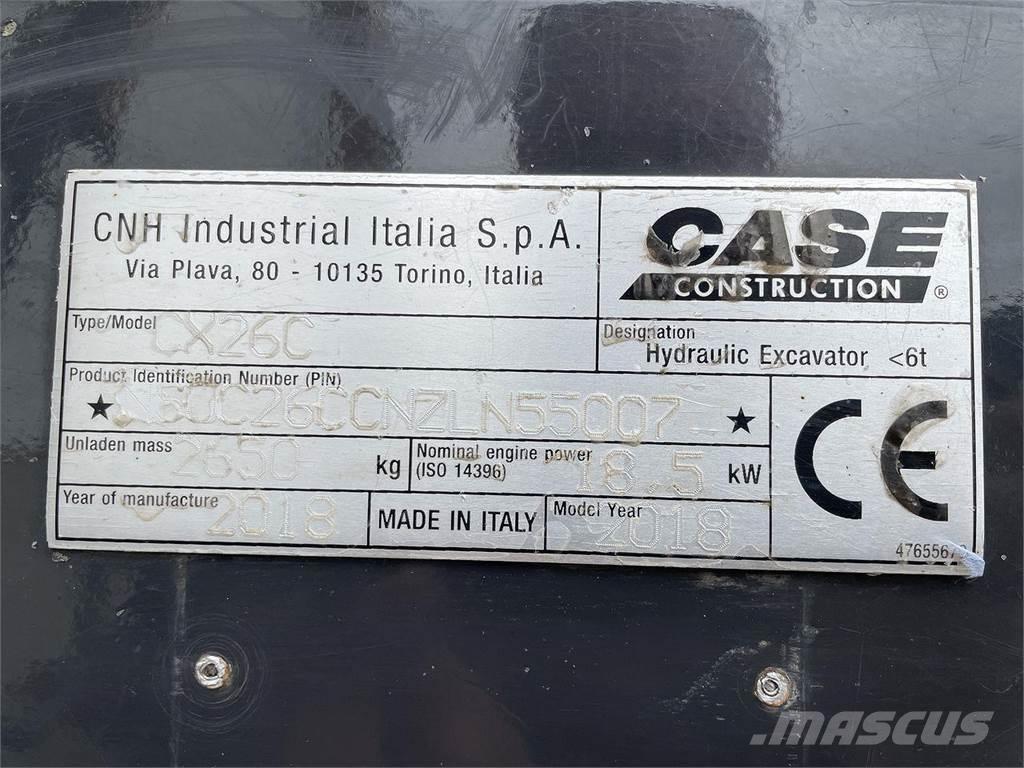 CASE CX26C Wheeled Excavators