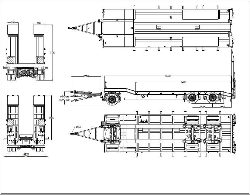  Scorpion SCR3 Lowboy Trailers