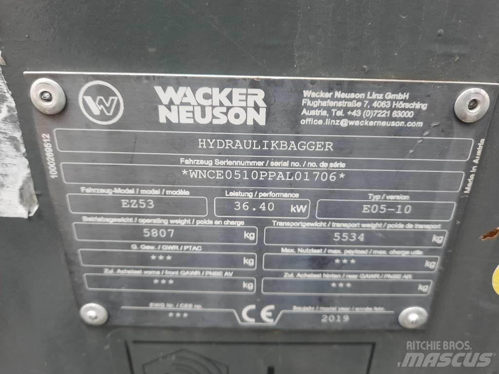 Wacker Neuson EZ 53 Mini Excavators <7t (Mini Diggers)