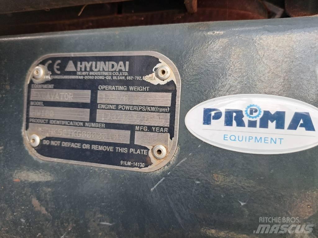 Hyundai HW160 Wheeled Excavators