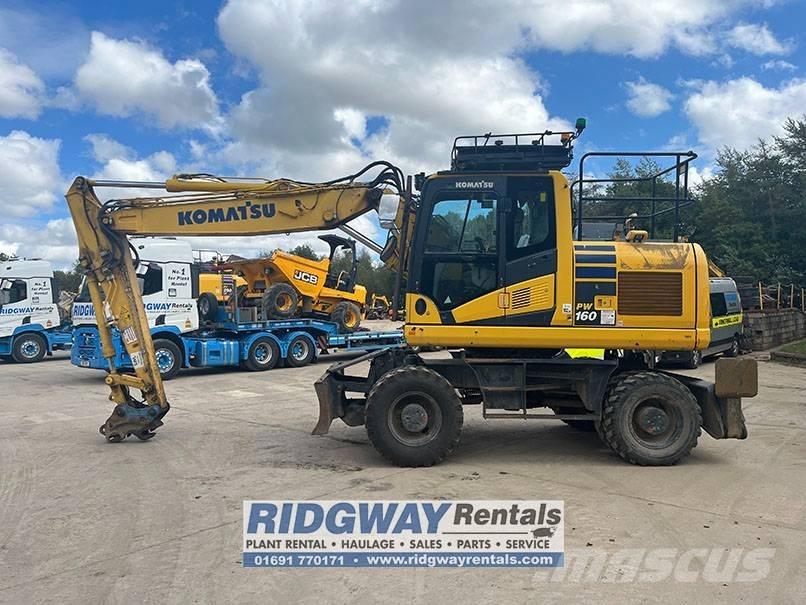 Komatsu PW 160 Wheeled Excavators