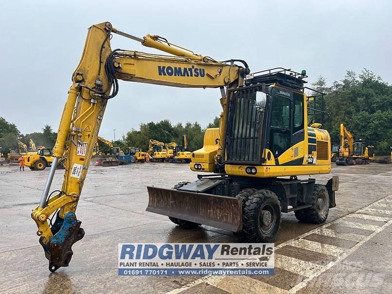Komatsu PW 160 Wheeled Excavators