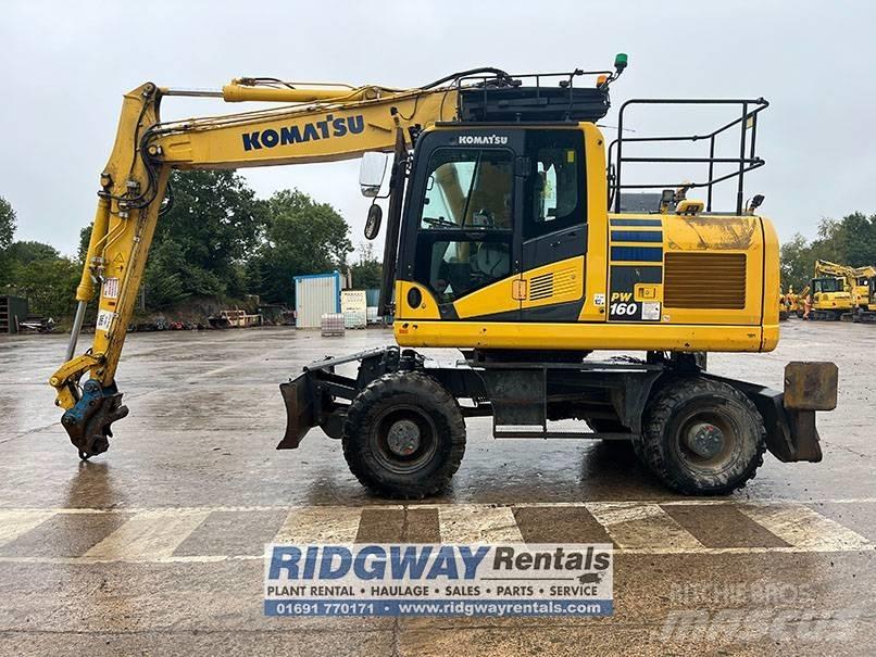 Komatsu PW 160 Wheeled Excavators