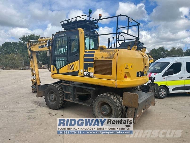 Komatsu PW 160 Wheeled Excavators