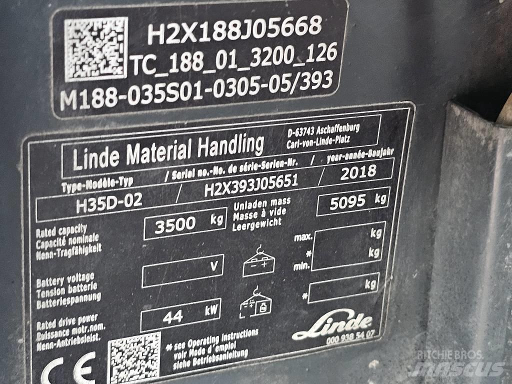 Linde H35D-02 Diesel Forklifts