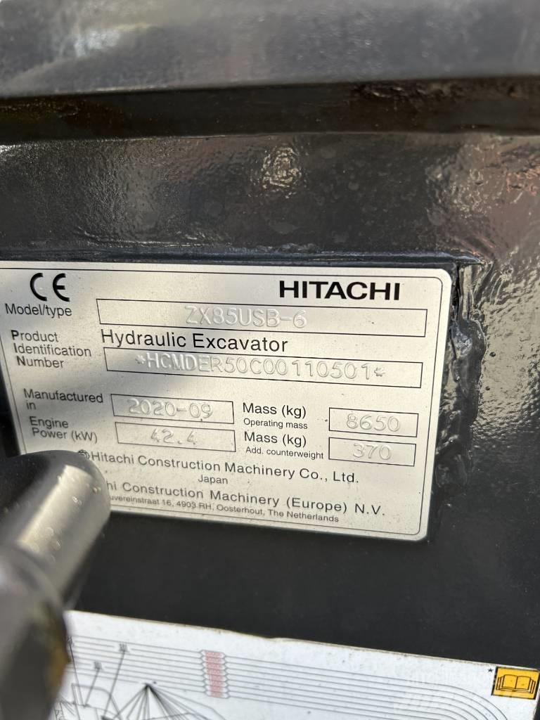 Hitachi ZX 85 US B Mini excavators  7t - 12t