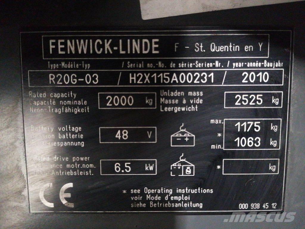 Linde R20G-03 Reach trucks