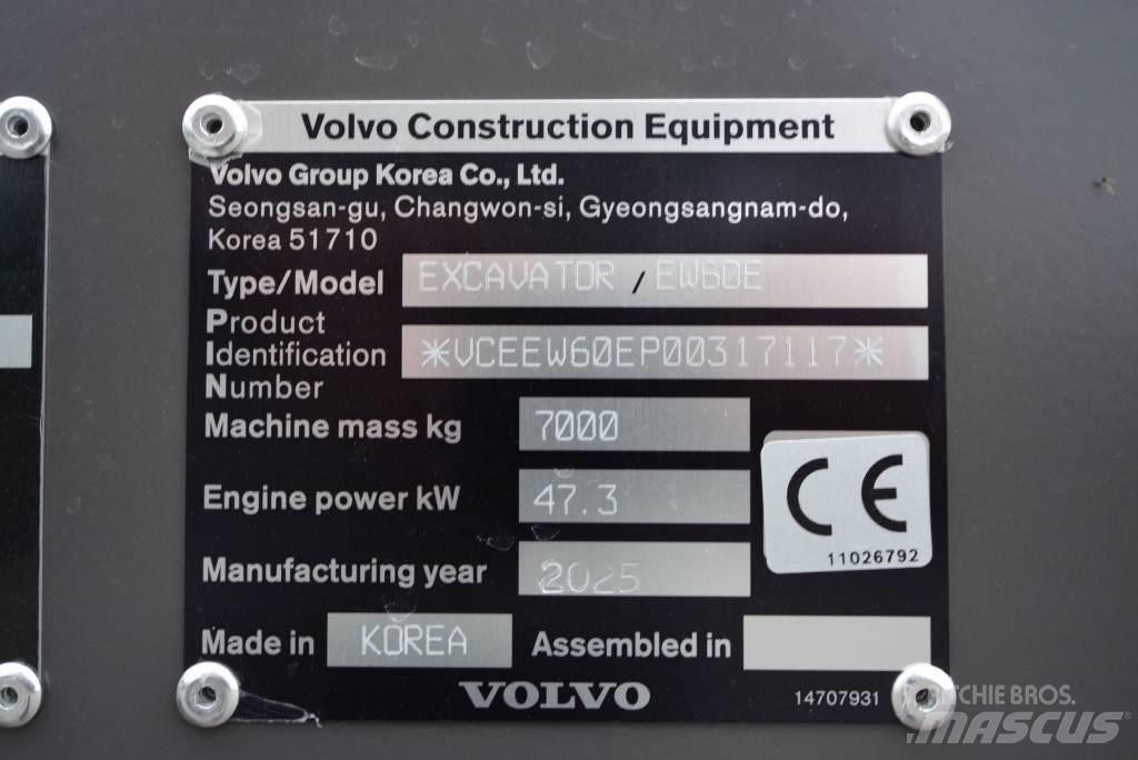 Volvo EW 60 E Mini Excavators <7t (Mini Diggers)