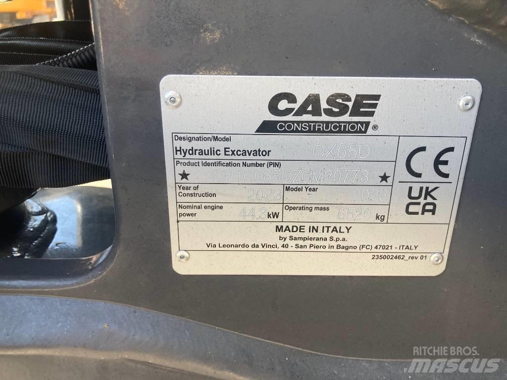 CASE CX65D Mini Excavators <7t (Mini Diggers)