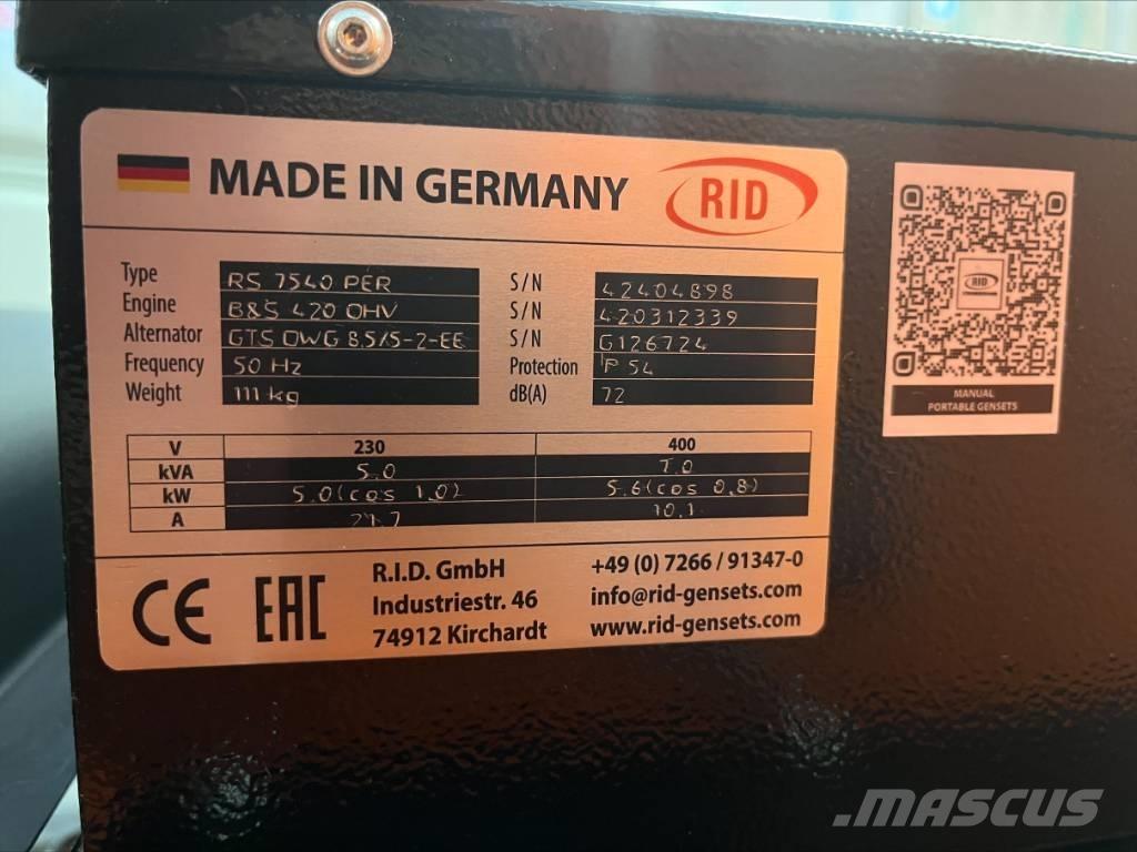  RID RS Petrol Generators