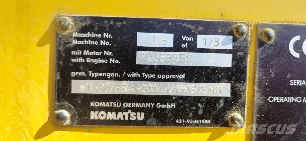 Komatsu PW 180-7EO Wheeled Excavators